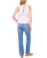 1.state Women's Aurora Cotton Sleeveless V-Neck Top