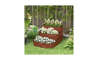 Elevated Garden Bed Perfect for Growing Vegetables, Herbs, and Flowers Outdoors