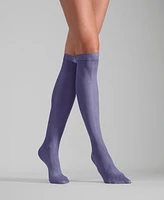 Lechery Women's Set of 2 Lustrous Silky Shiny Sheer Dress Knee-high Stockings Socks SKU15049-bl