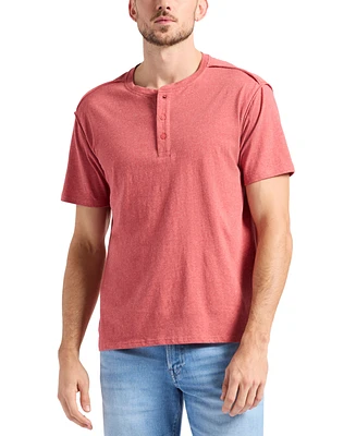 Men's Kitform Short Sleeve Speckled Jersey Henley