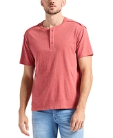Men's Kitform Short Sleeve Speckled Jersey Henley