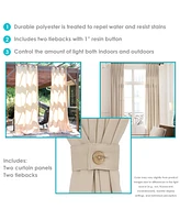Simple Styles Indoor/Outdoor Curtain Panels with Grommet Tops