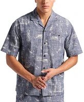 Mens Nautical Graphic Shirt Cargo Short