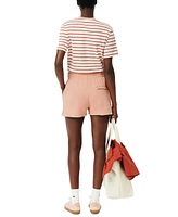 Lacoste Usa Women's Drawstring Sweat Shorts