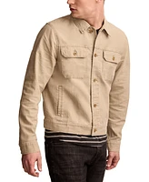Lucky Brand Men's Long Sleeve Button-Front Trucker Jacket