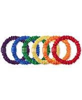 Slip 6-Pc. Rainbow Pure Silk Skinny Scrunchies, Exclusively at Macy's
