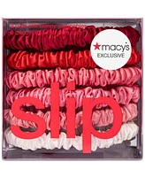 Slip 6-Pc. Strawberry Sundae Pure Silk Skinny Scrunchies Set, Exclusively at Macy's