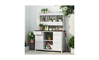 Garden Potting Bench Table for Efficient and Stylish Outdoor Gardening