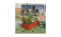 Wood Flower Shelf & Planter Box Stylish Wooden Display for Plants and Flowers