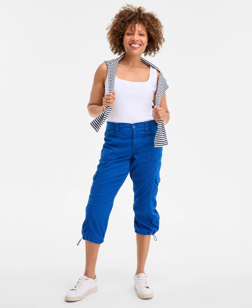 Style & Co Women's Cargo Capri Pants, Regular Petite, Created for Macy's