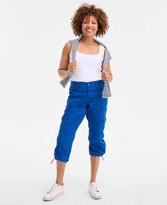 Style & Co Women's Cargo Capri Pants, Regular Petite, Created for Macy's