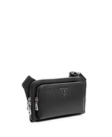 Guess Men's Milano Flat Bum Bag with Front Pocket
