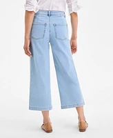 Style & Co Women's High-Rise Wide-Leg Crop Jeans, Created for Macy's