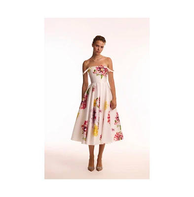 Milla Women's Tea-length floral dress