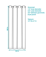 Contemporary Styles Indoor/Outdoor Curtain Panels with Grommet Tops