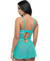 Oh La Cheri Women's Krislyn Sheer Babydoll