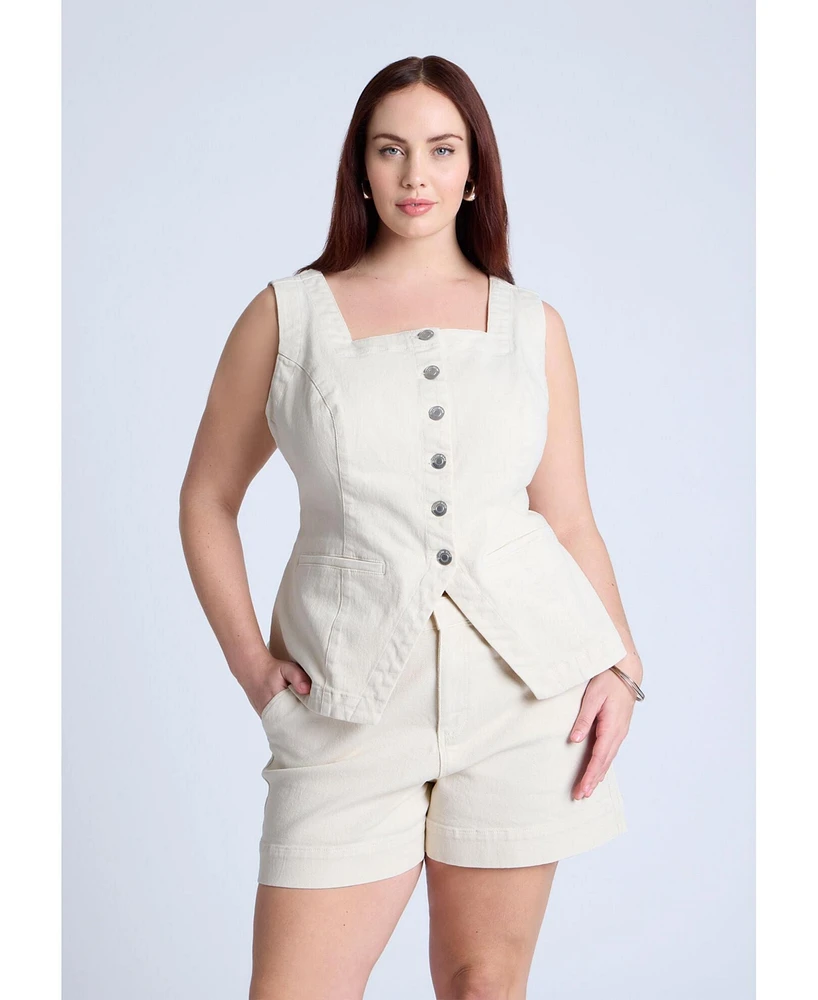 Eloquii Plus Denim Vest