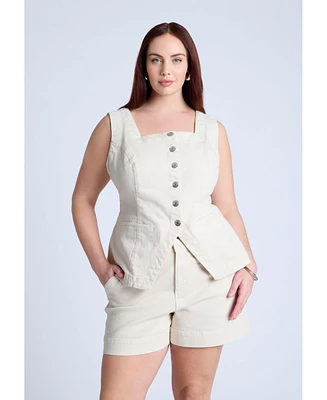 Eloquii Plus Denim Vest