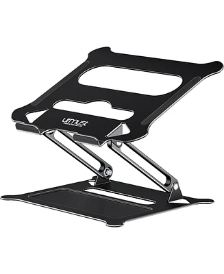 Urmust Adjustable Laptop Stand, Portable Riser, Aluminum Stand for Desk Foldable, Ergonomic Computer Notebook Holder MacBook A