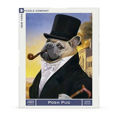 New York Puzzle Company Posh Pug 500 Piece Puzzle