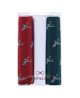 Trafalgar Men's Comet Holiday Hanky Set (3 Pack)