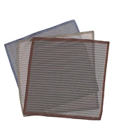 Trafalgar Men's Clark's Classy Patterned Cotton Handkerchiefs (3 Pack)