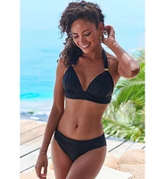Lascana Women's Hardware Detail Triangle Bikini Swimsuit Top