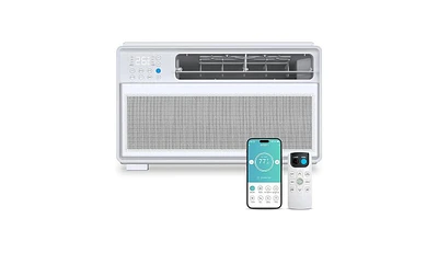 Zafro 12000 Btu Smart Inverter Window Air Conditioner Ac Unit, Air Conditioner Compatible with Alexa and Google Home, Cools Rooms up to 550 Sq. Ft, Re