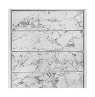 Modern 5-Drawer Chest with Faux Marble Front for Stylish Storage