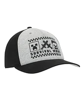 Minecraft Boys Survival Mode Youth Gray & Black Traditional Adjustable Hat