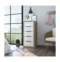 Five-Drawer Chest for Bedroom Storage and Clothes Organization