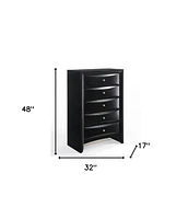 Five-Drawer Chest for Bedroom Storage and Organization
