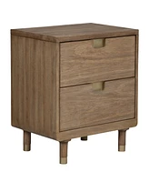 Sturdy 2-Drawer Nightstand for Bedroom or Living Room Storage