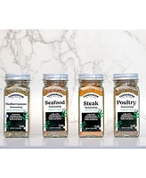 Terranean Herbs & Spices Mediterranean Seasonings Gift Set, 4 Jars