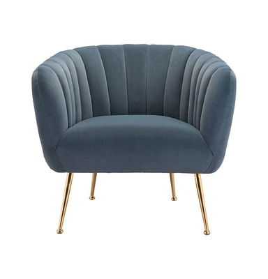 Velvet Tufted Club Chair for Luxurious Living Room or Lounge Seating