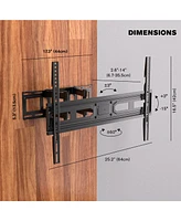 roMounts Full Motion Heavy Duty Tv Wall Mount for 37-80 Inch Tv Screens Holds Up to 88 lbs