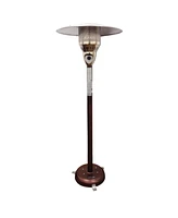Freestanding 41000 Btu Natural Gas Patio Heater with Steel Construction