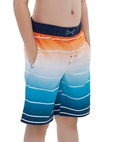 Rokka&Rolla Boys Quick Dry Drawstring Swim Trunks Board Shorts with Mesh Lining UPF50+ Xs-xxl