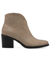 White Mountain Women's Tattles Western Block Heel Booties