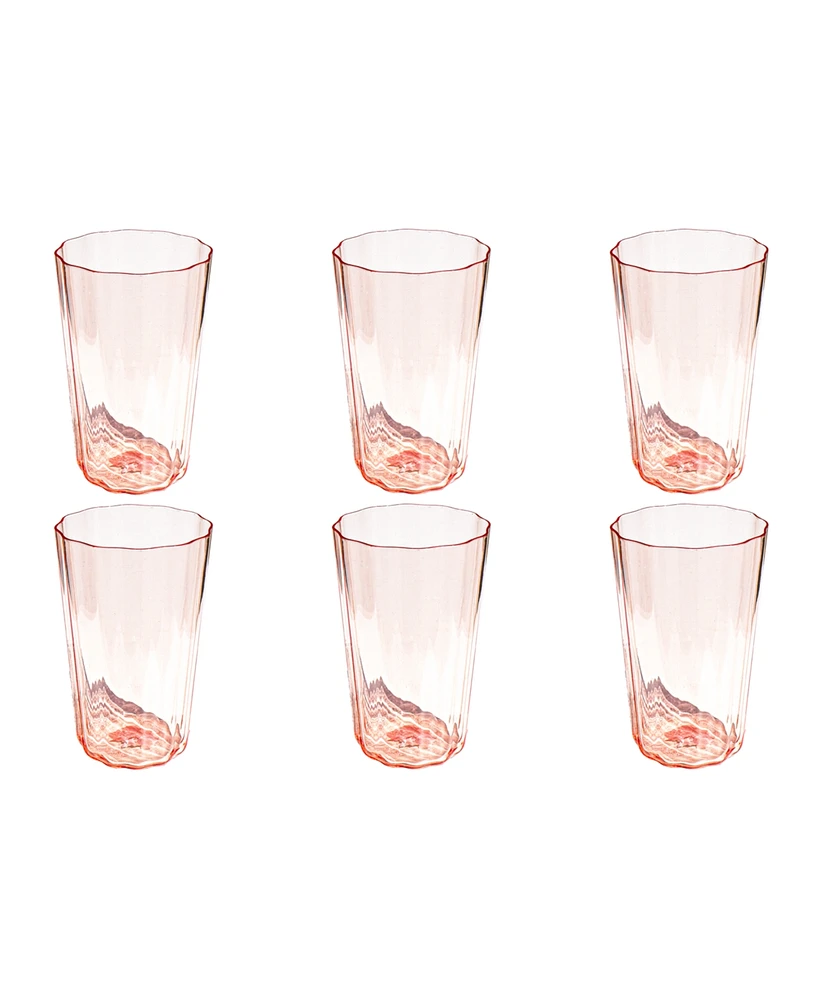 TarHong Vines Etch Double Old Fashioned Glasses, Set of 6