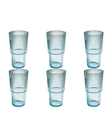 TarHong Fine Ribbed Jumbo Glasses, Set of 6