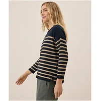 Pact Women's Organic Cotton Classic Fine Knit Wide Neck Sweater