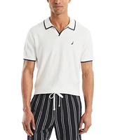 Nautica Men's Textured Sweater Polo Shirt