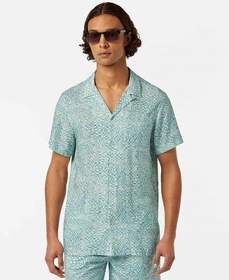 Scotch & Soda Men's All Over Print Regular Fit Shirt