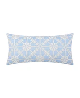 Levtex Evelyn Embroidered Decorative Pillow, 12" x 24"