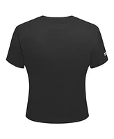 Freeze Max Women's Black Monopoly Babydoll Cropped T-Shirt