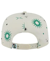 New Era Men's Cream Boston Celtics Lunar Golfer Snapback Hat