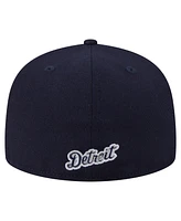 New Era Men's Navy Detroit Tigers Overlap 59FIFTY Hat