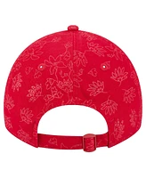 New Era Women's Red St. Louis Cardinals Tonal Floral 9TWENTY Adjustable Hat
