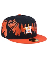 New Era Men's Navy/Orange Houston Astros Retro Pattern 59FIFTY Hat